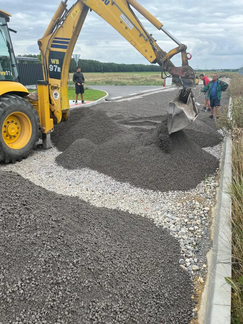 Příprava podkladu pro silnice DEK KLADNO (2)